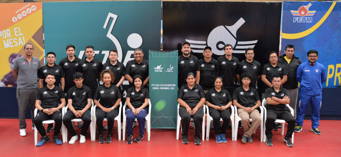 Finalizó con éxito el Curso ITTF Nivel 2 de Entrenadores en Cuenca
