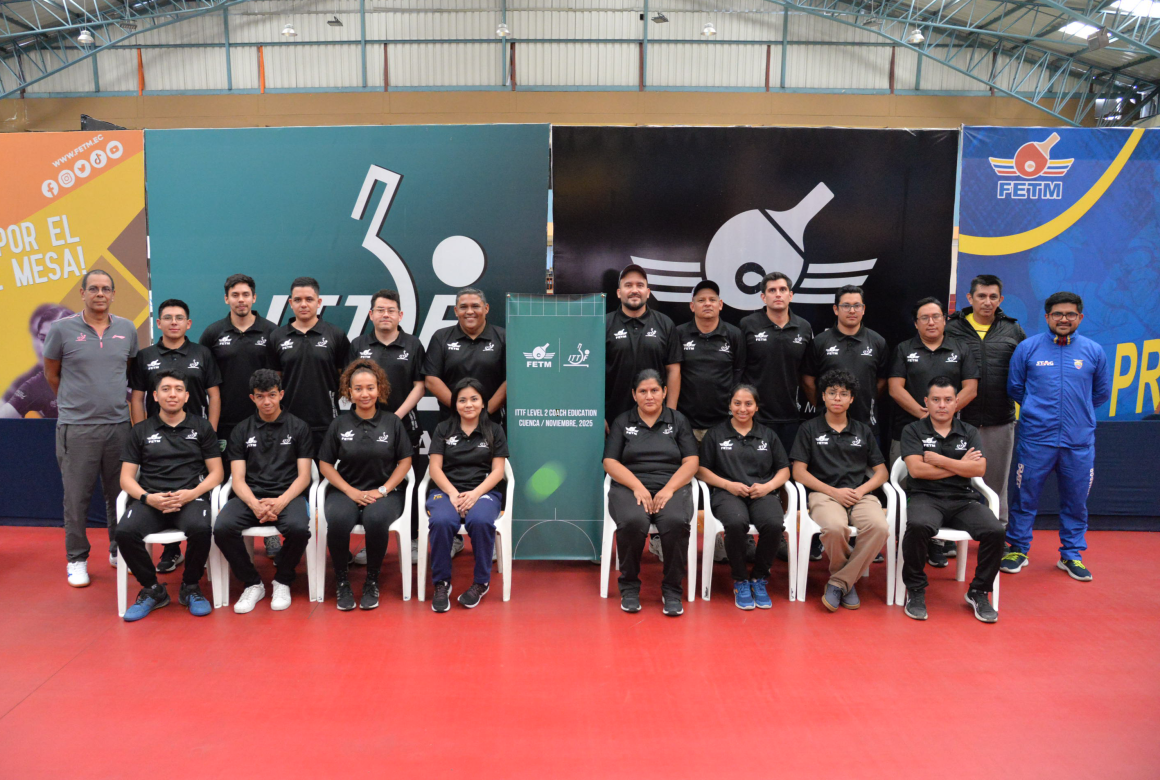 Finalizó con éxito el Curso ITTF Nivel 2 de Entrenadores en Cuenca Finalizó con éxito el Curso ITTF Nivel 2 de Entrenadores en Cuenca